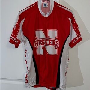 University Nebraska Cornhuskers Huskers Road Bike Cycling Racing Touring Jersey